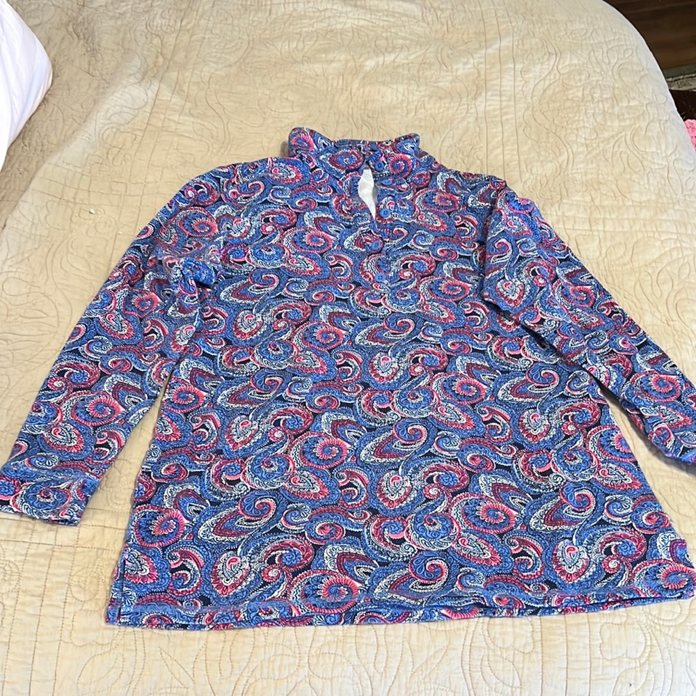 T by Talbots 3/4 button pullover